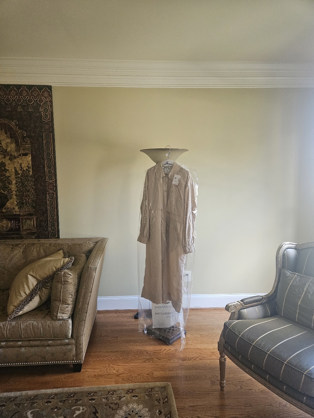 Free People Neutral Beige Longline Trench Coat - Picture 4 of 17